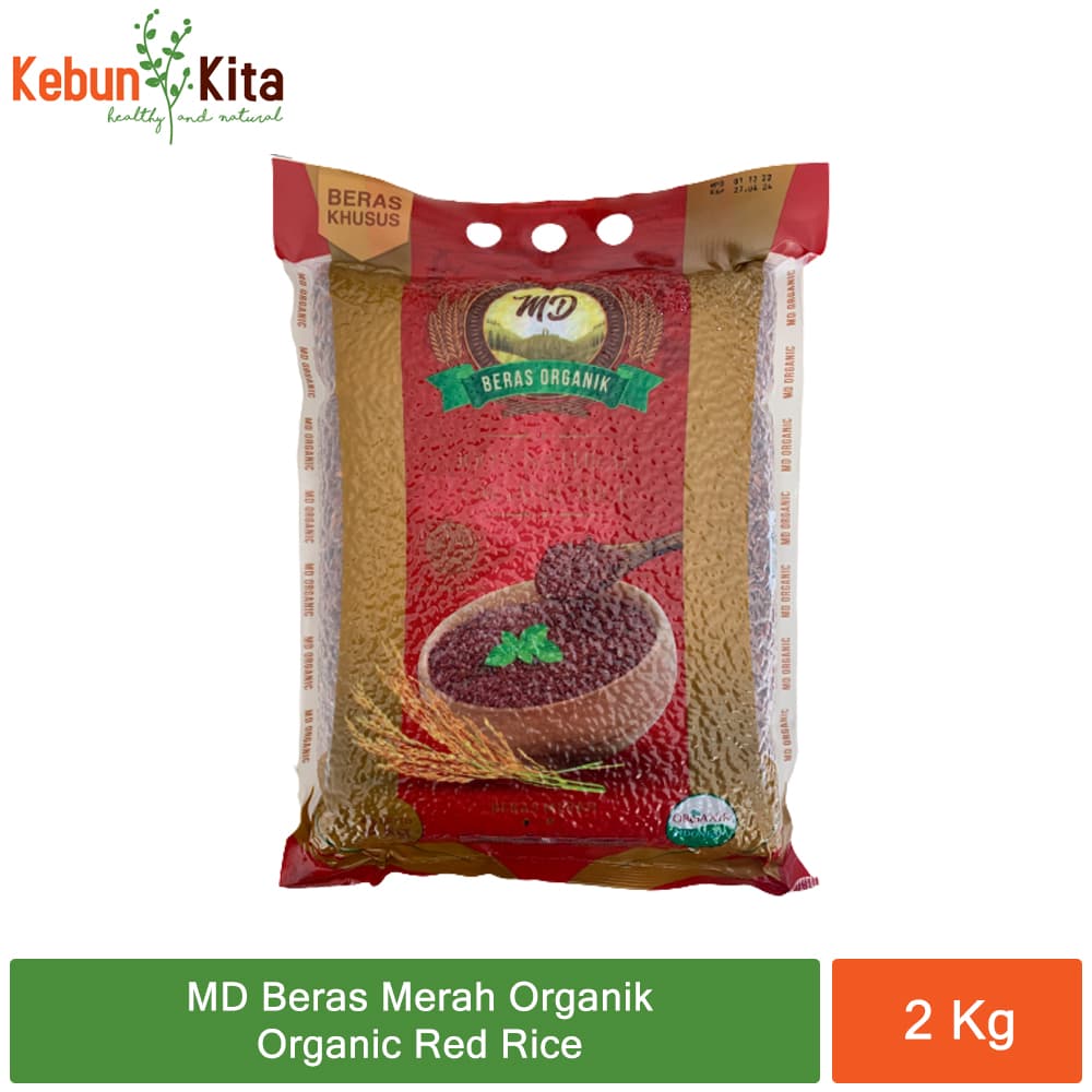 MD Beras Merah Organik 2kg