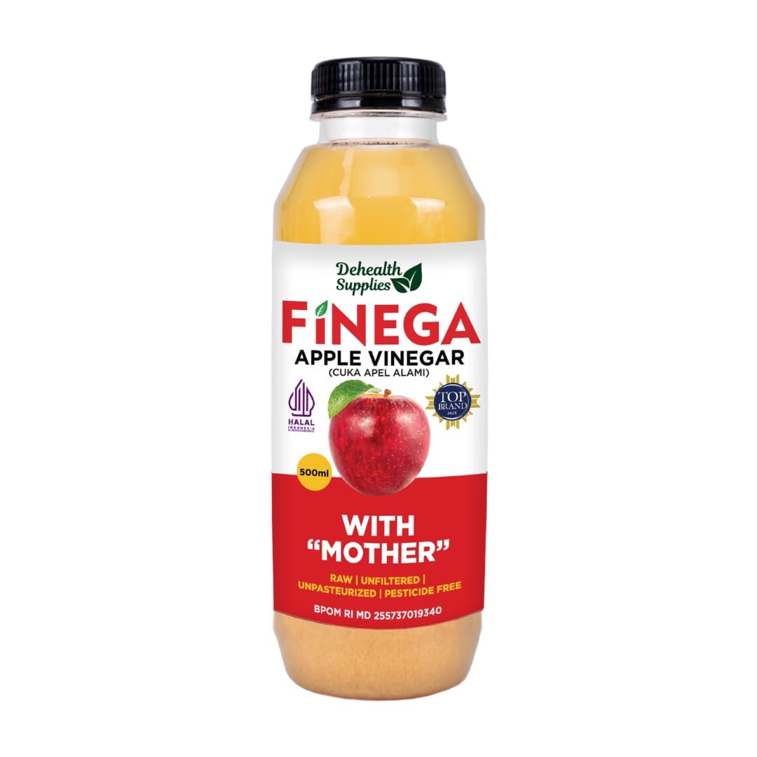 Finega Apple Cider Vinegar 500 ml (Botol Kaca)
