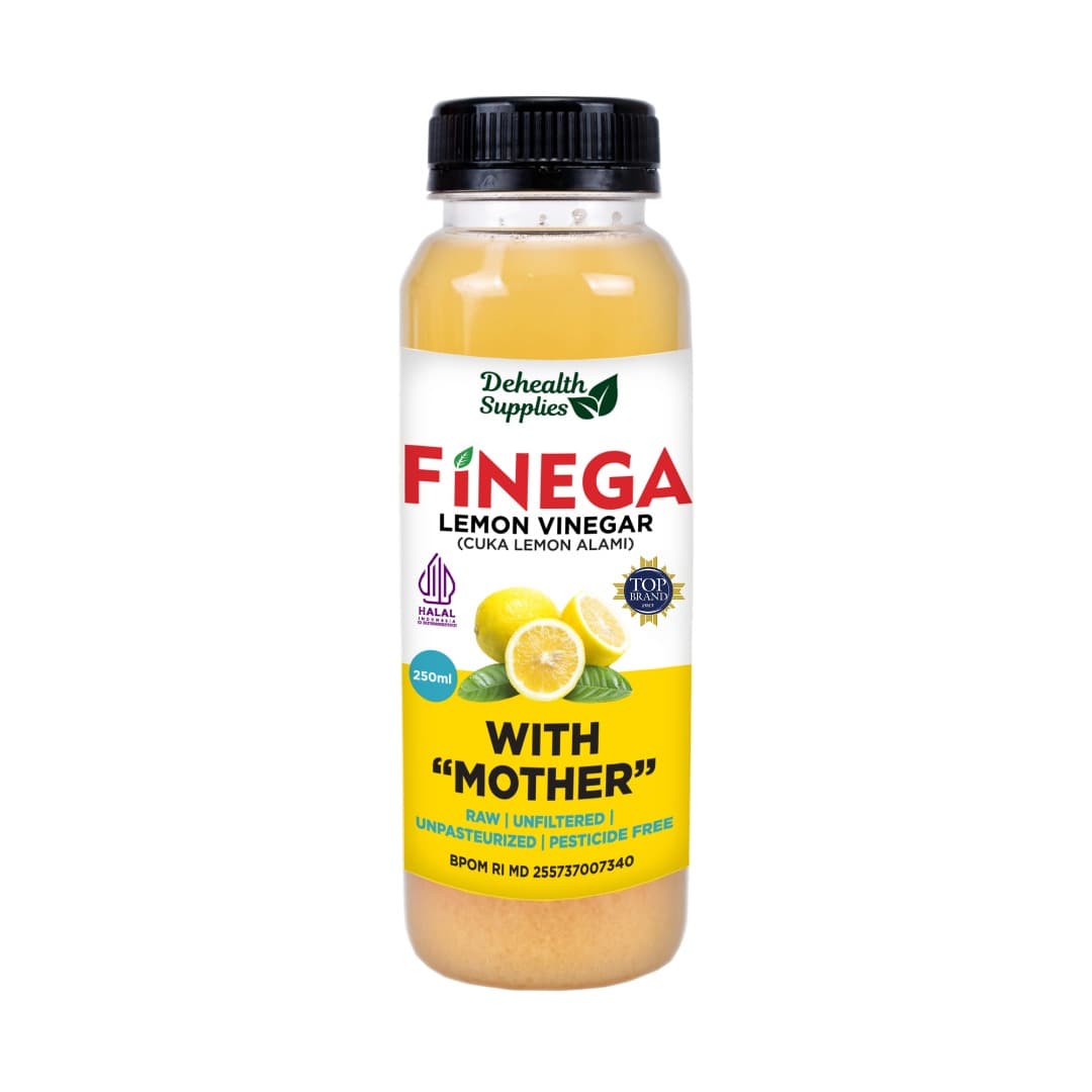 Finega Lemon Vinegar 250 ml (Botol Kaca)